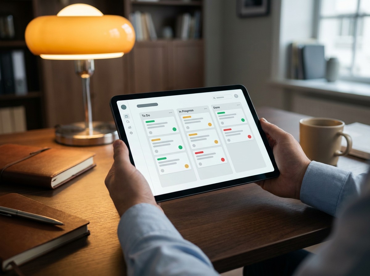 Panel CRM Brzewintera — widok zarządzania zleceniami